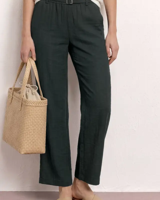 Street One Wide Leg Pants - Deep Bound Green