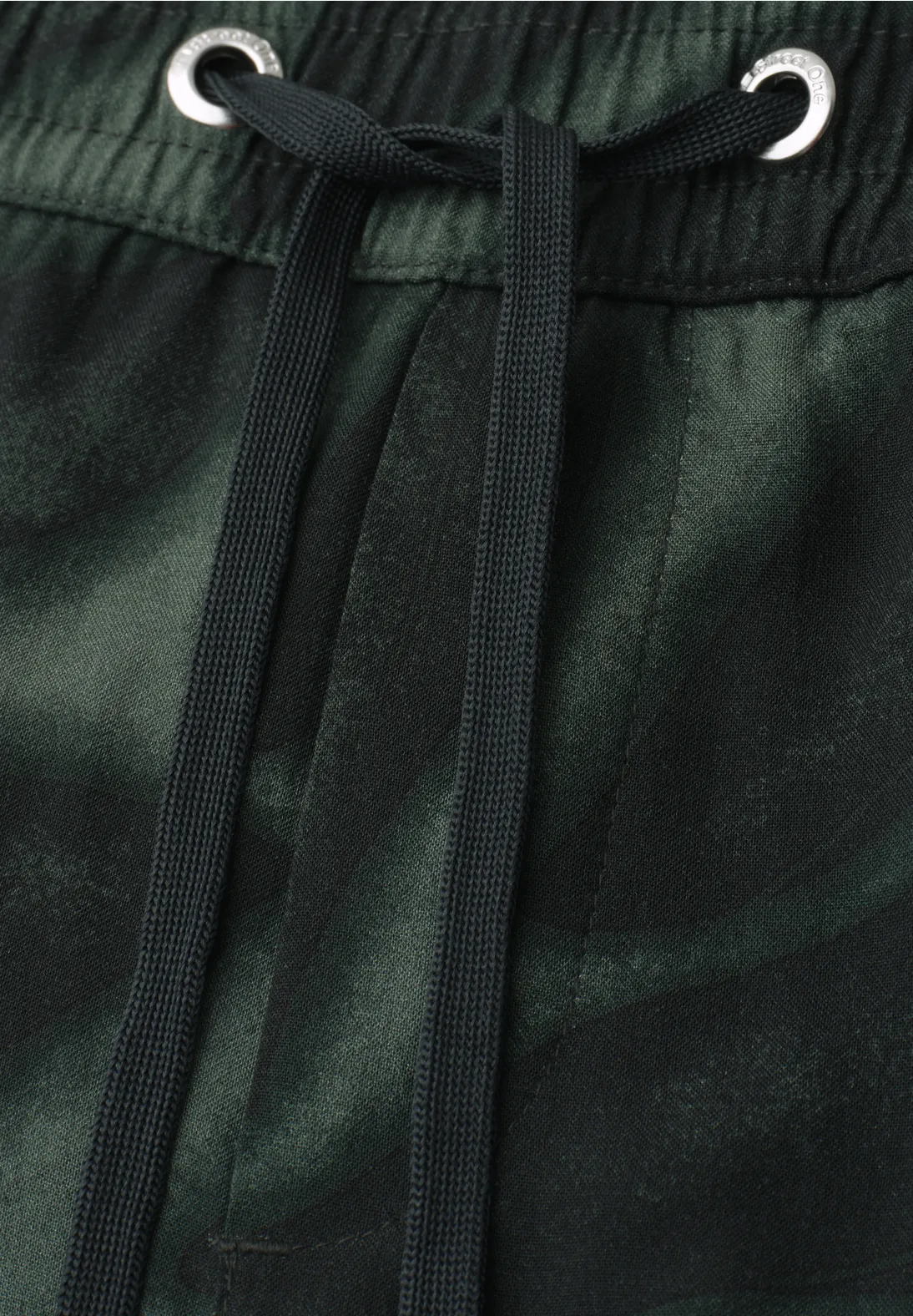 Street One Print Pants Emee - Deep Bound Green