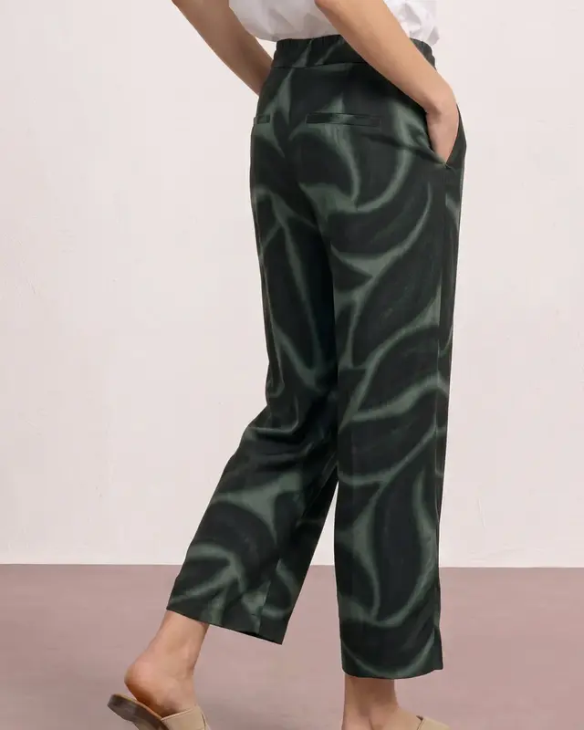 Street One Print Broek Emee - Deep Bound Green