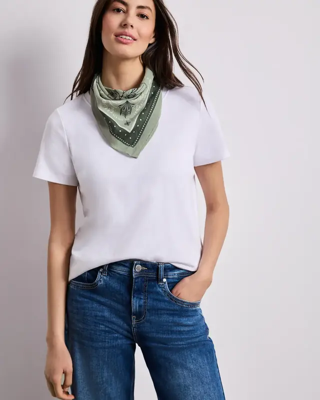 Street One Katoenen Bandana - Mint Leaf