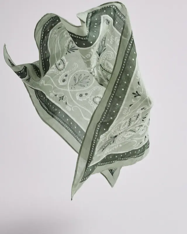 Street One Katoenen Bandana - Mint Leaf