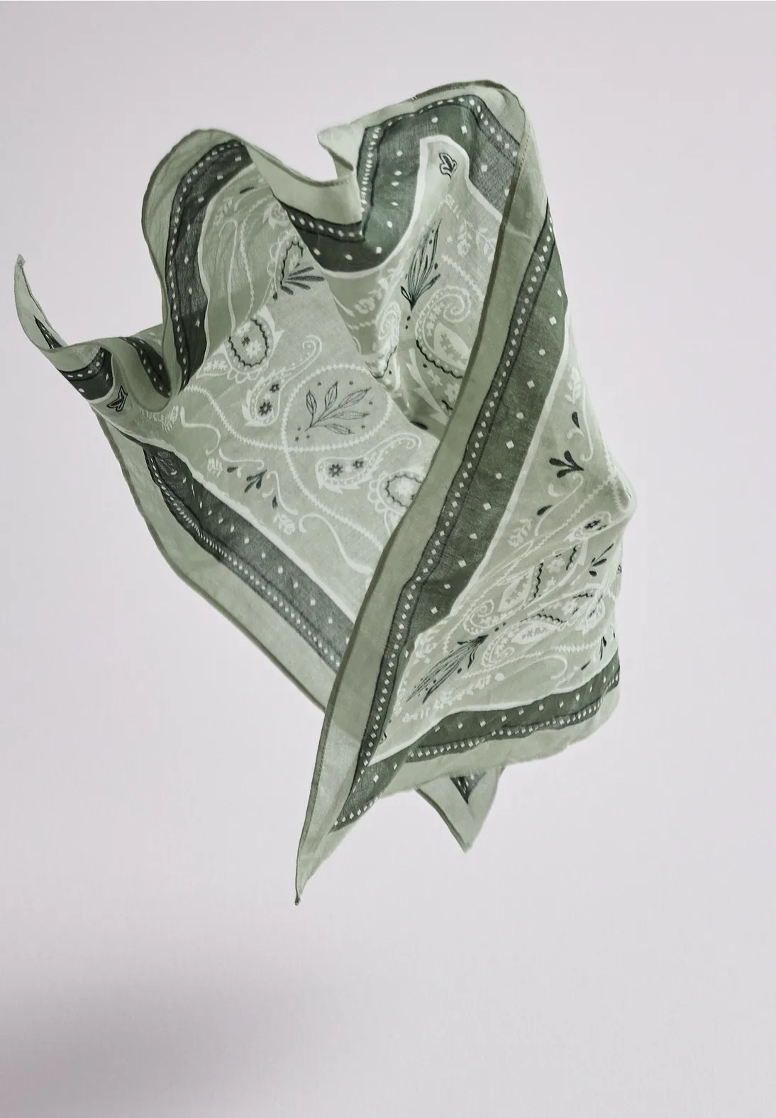 Street One Baumwoll Bandana - Mint Leaf
