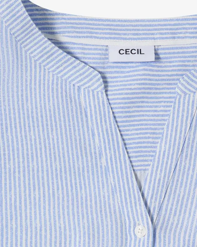 Cecil Striped Blouse - Blouse Blue