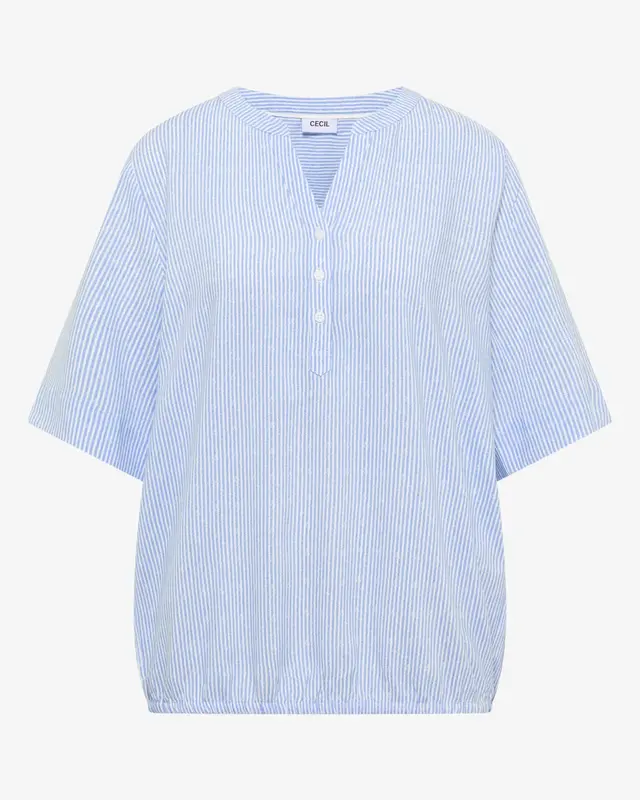 Cecil Streep Blouse - Blouse Blue