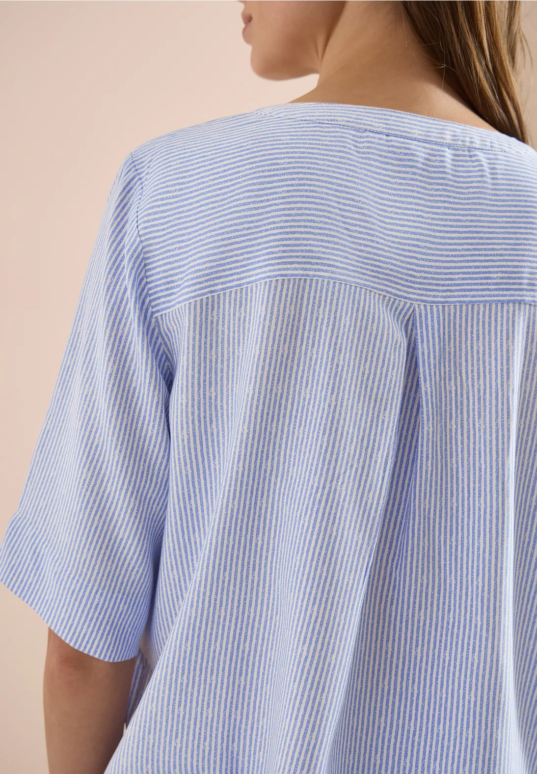 Cecil Streep Blouse - Blouse Blue
