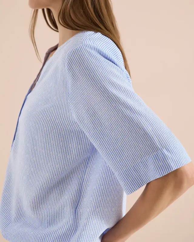 Cecil Streifen Bluse - Blouse Blue