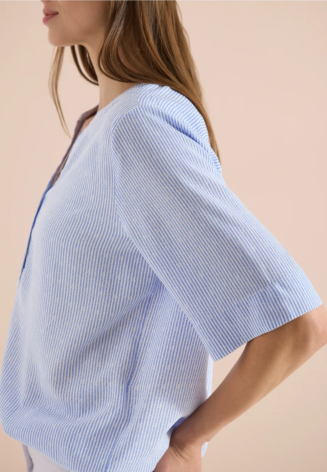 Cecil Striped Blouse - Blouse Blue