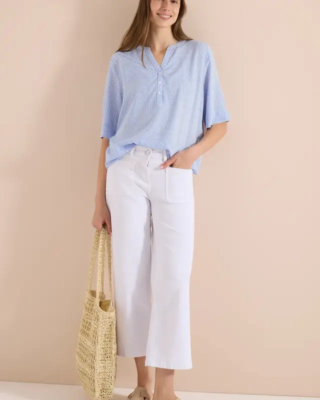 Cecil Streep Blouse - Blouse Blue