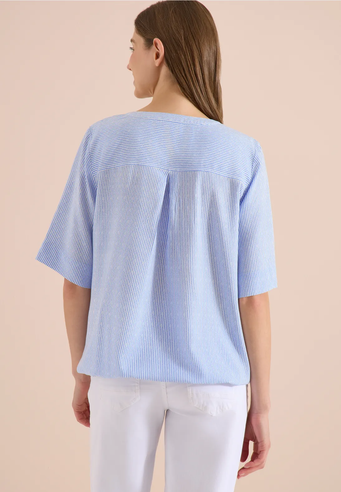 Cecil Striped Blouse - Blouse Blue