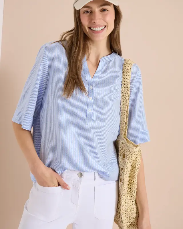 Cecil Streifen Bluse - Blouse Blue