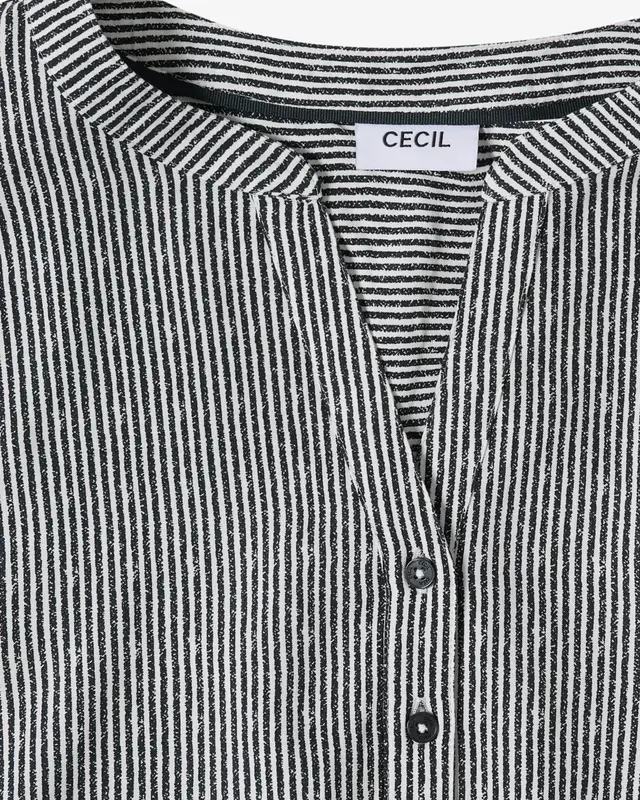 Cecil Streep Blouse - Palm Breeze Green