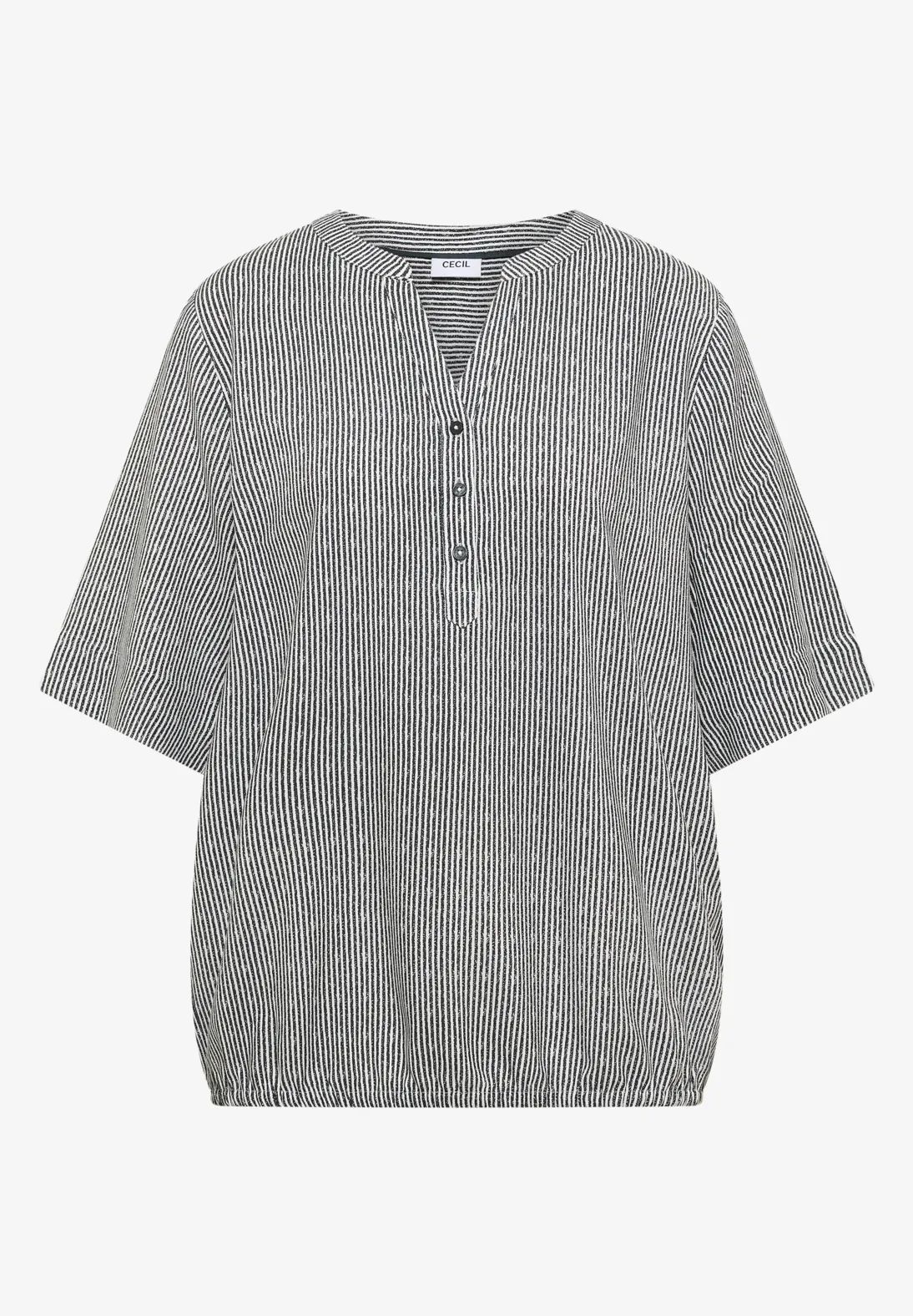 Cecil Streep Blouse - Palm Breeze Green