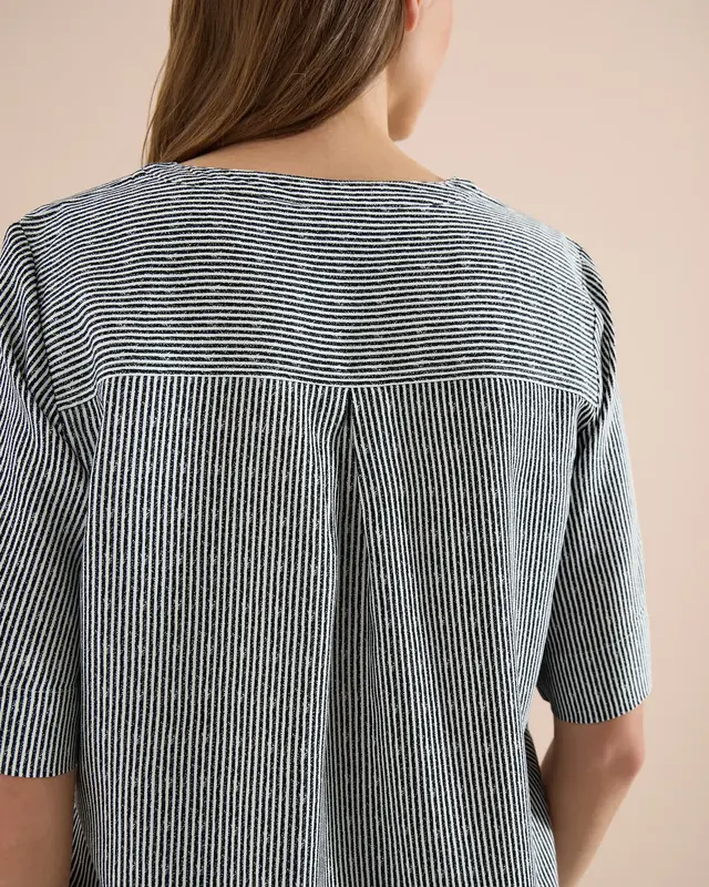 Cecil Streifen Bluse - Palm Breeze Green