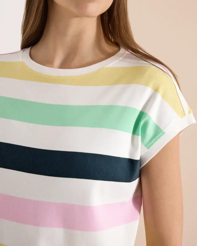 Cecil Shirt Multicolor Streifen - Vanilla White