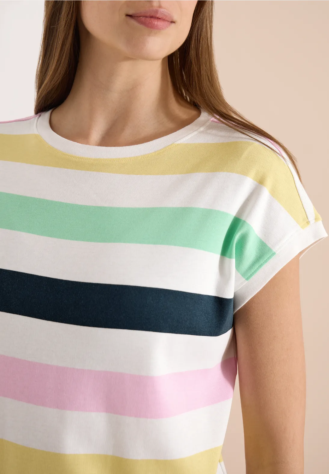 Cecil Shirt Multicolor Streifen - Vanilla White