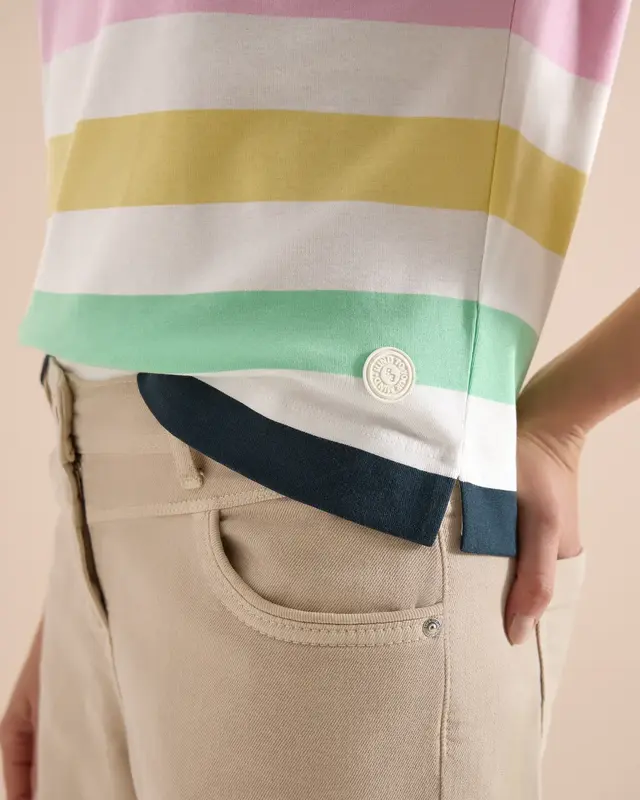Cecil Shirt Meerkleurige Strepen - Vanilla White