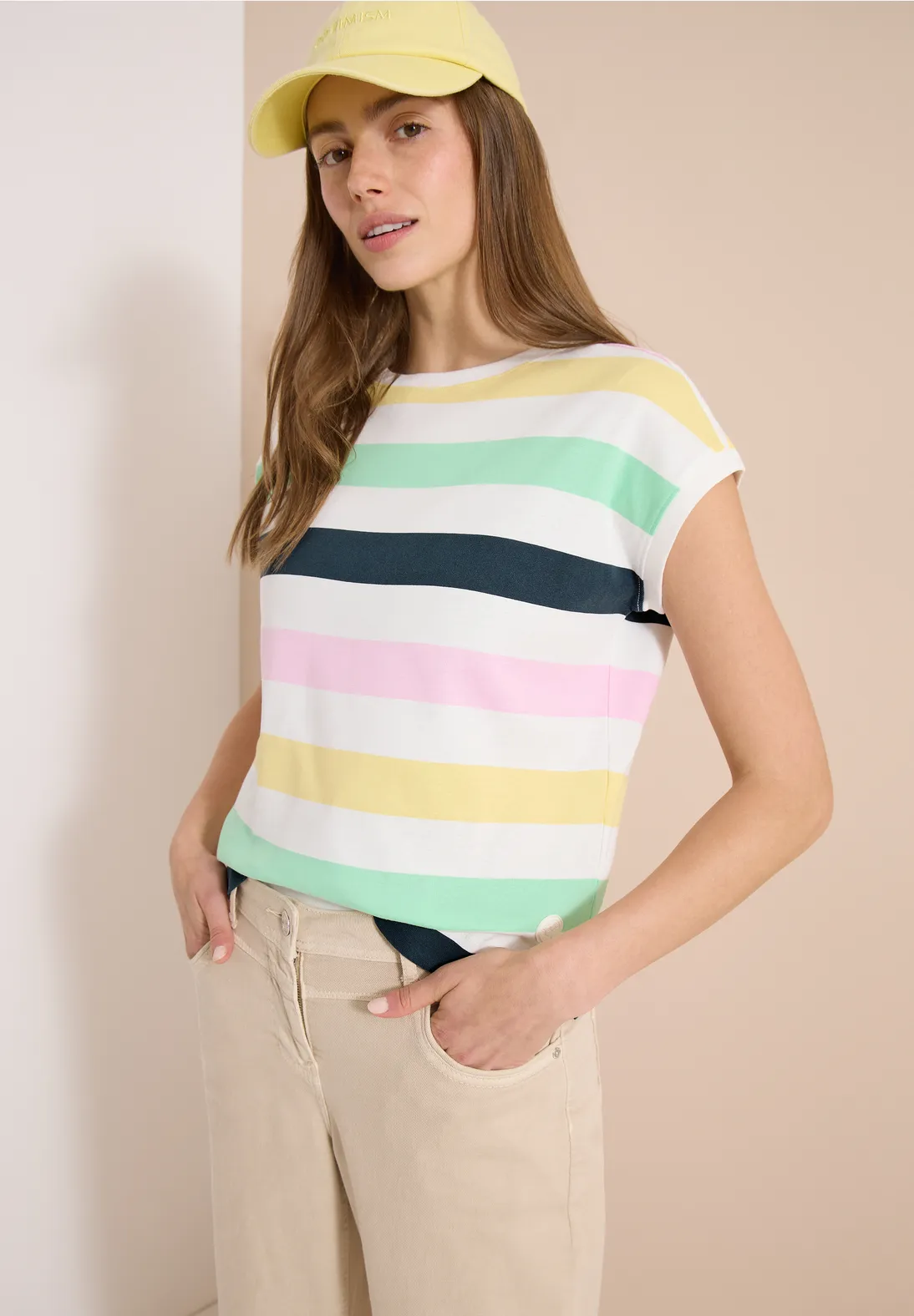 Cecil Shirt Multicolor Stripes - Vanilla White