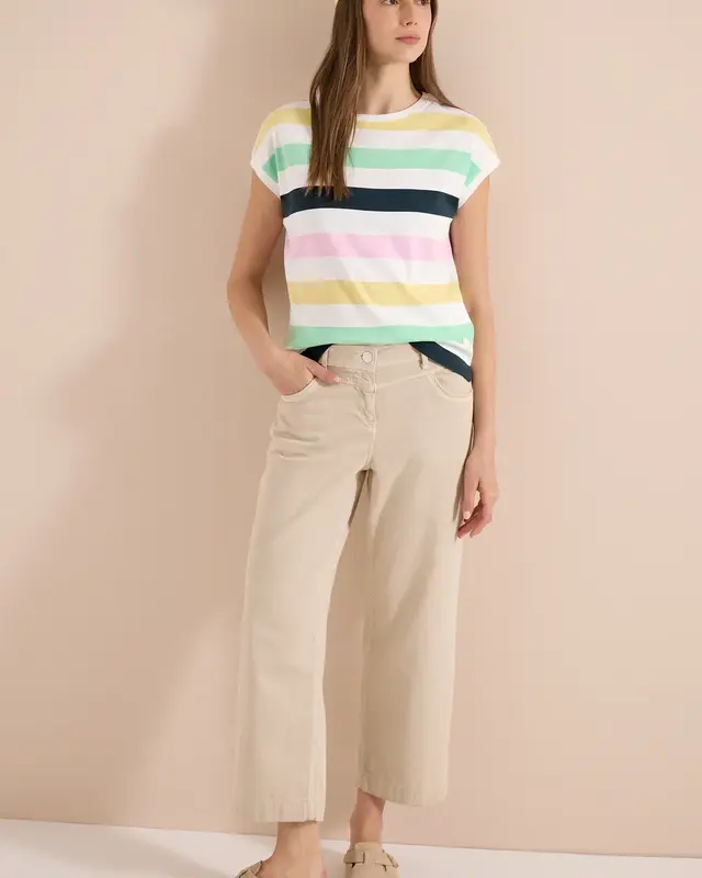 Cecil Shirt Multicolor Streifen - Vanilla White