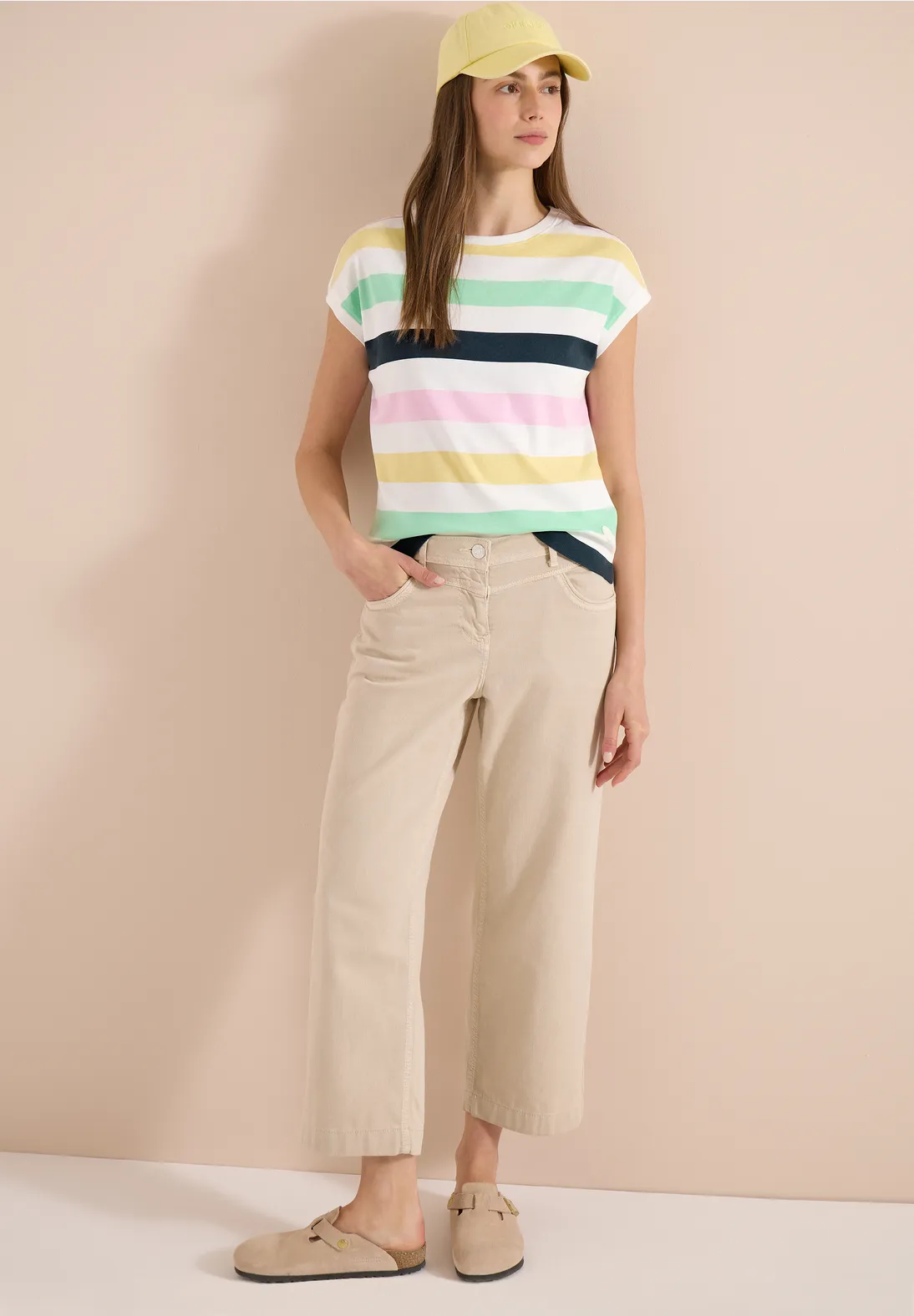 Cecil Shirt Multicolor Stripes - Vanilla White