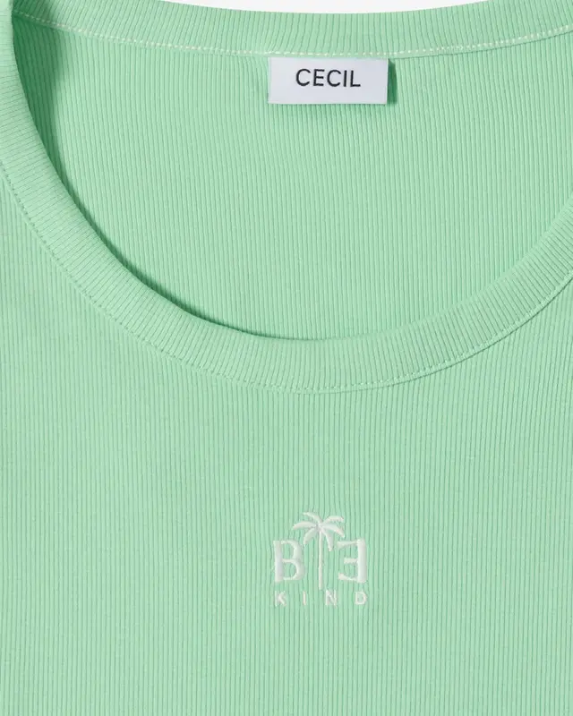 Cecil Top mit Stickerei - Juicy Lime