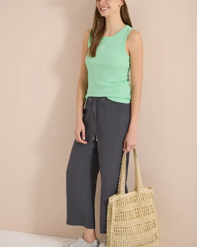Cecil Top mit Stickerei - Juicy Lime