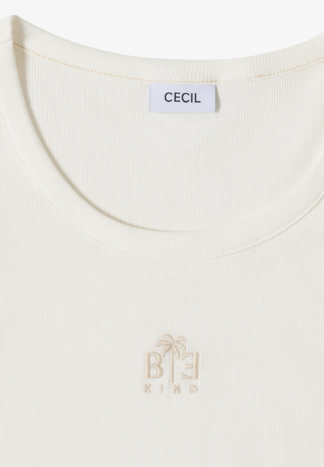 Cecil Top with Embroidery - Vanilla White