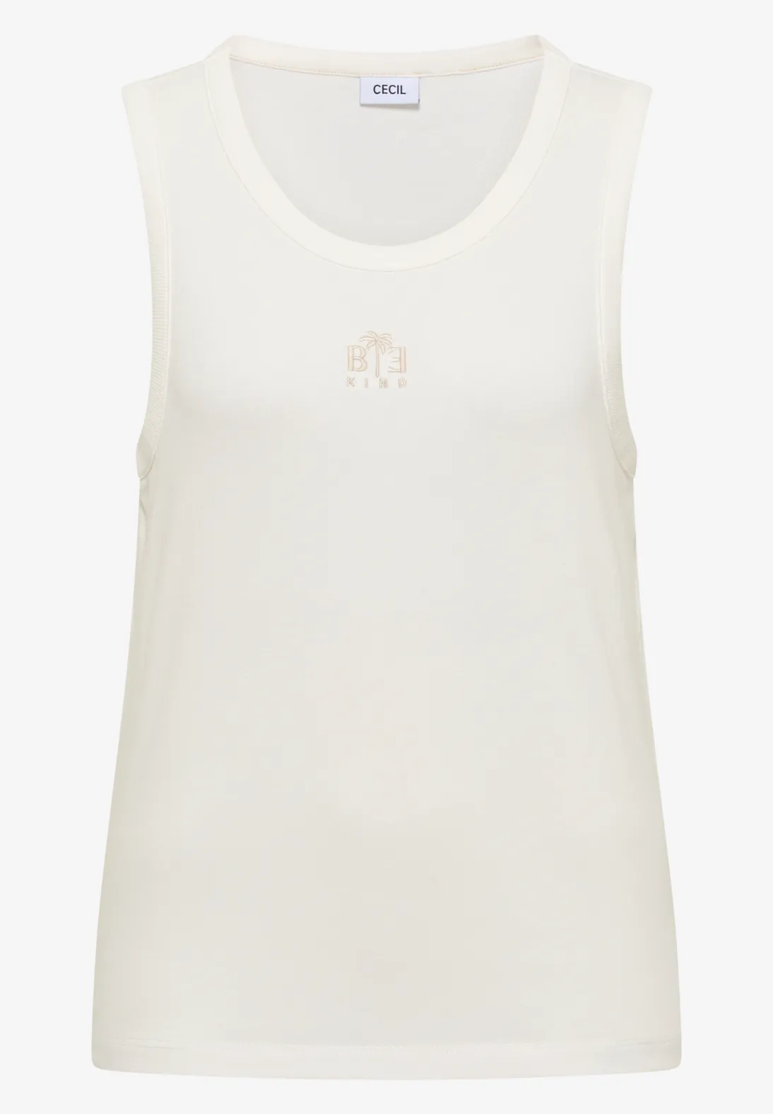 Cecil Top mit Stickerei - Vanilla White