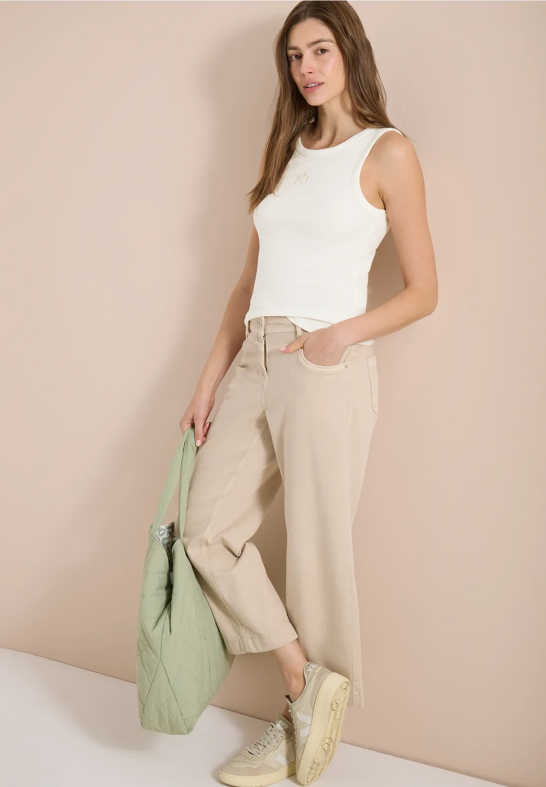 Cecil Top with Embroidery - Vanilla White