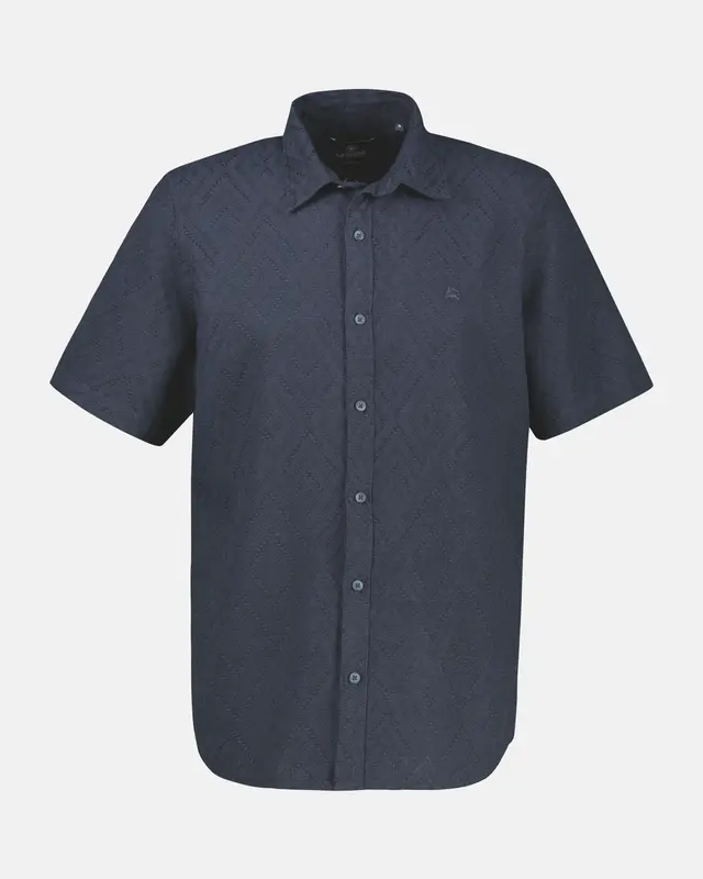 Lerros Struktur Hemd - Classic Navy