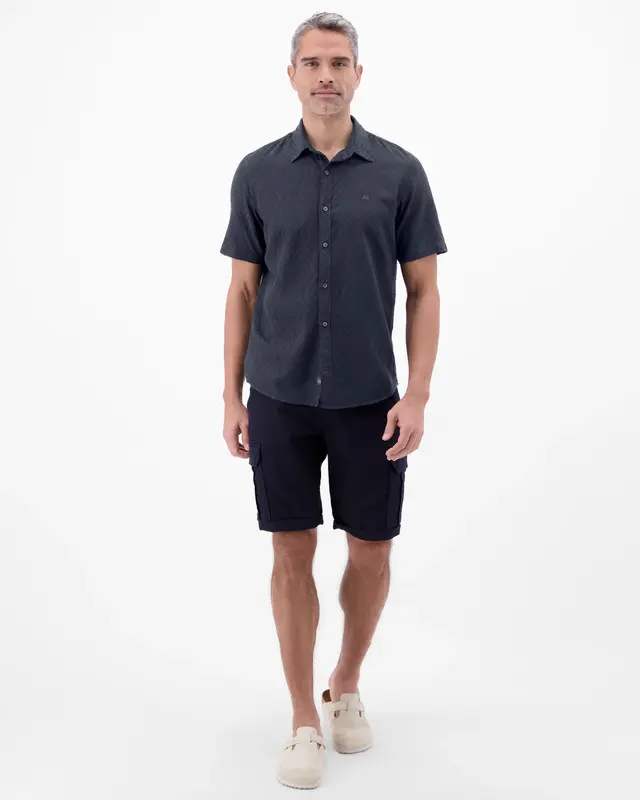 Lerros Struktur Hemd - Classic Navy