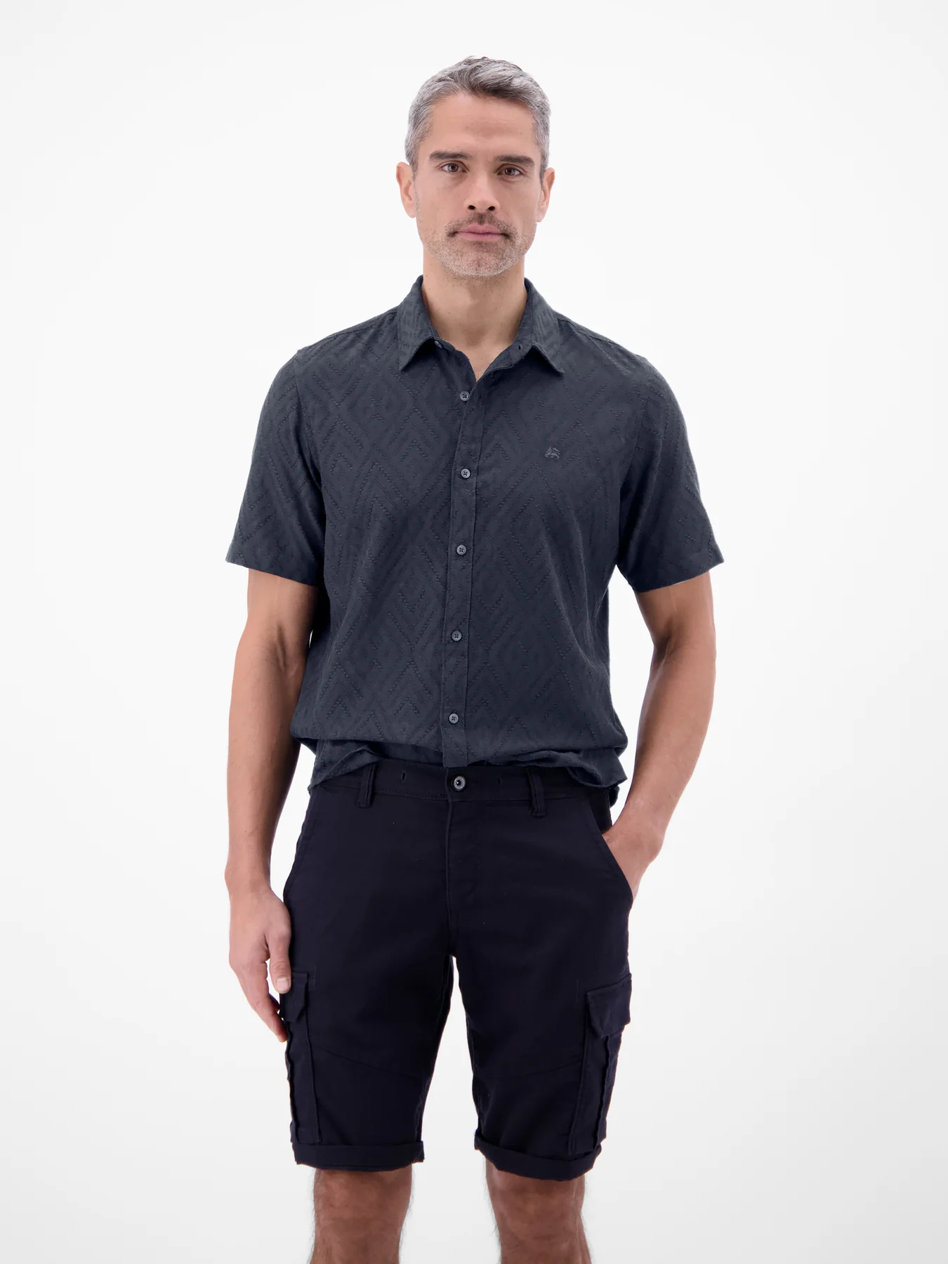 Lerros Structured Shirt - Classic Navy