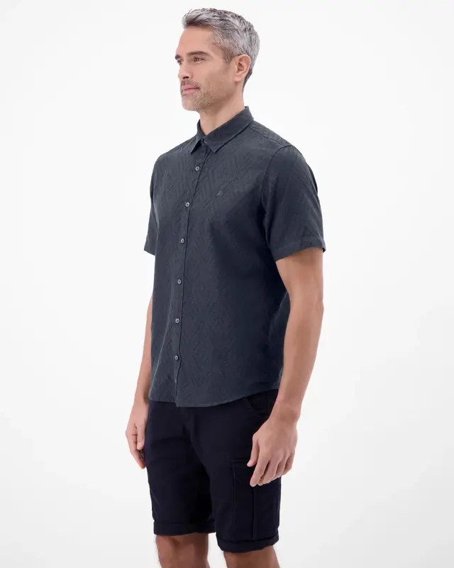 Lerros Structured Shirt - Classic Navy