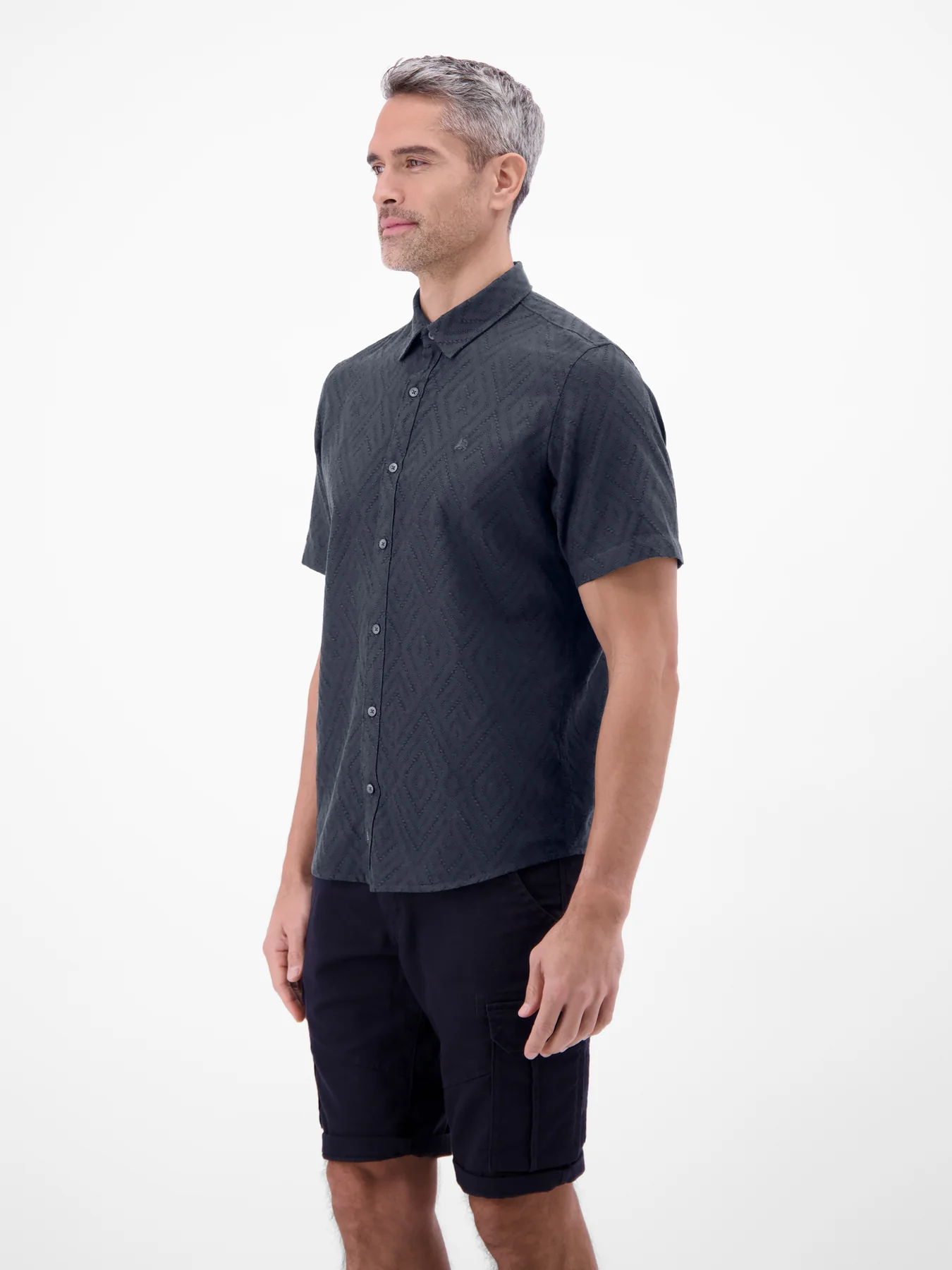 Lerros Struktur Hemd - Classic Navy