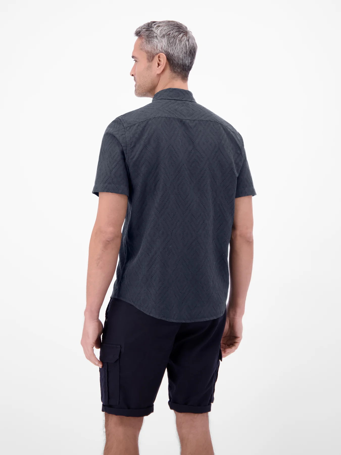 Lerros Struktur Hemd - Classic Navy