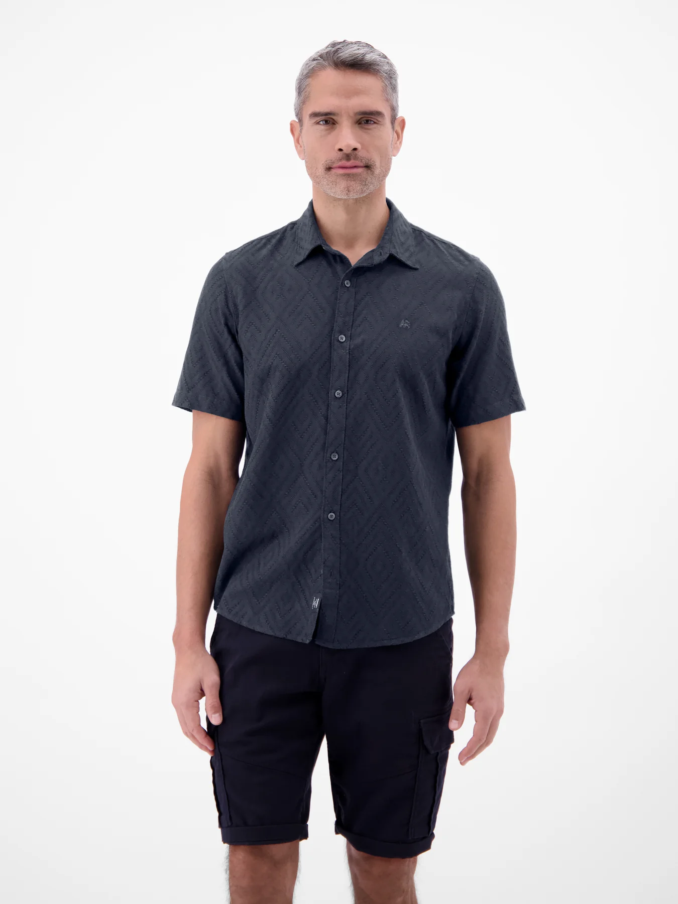 Lerros Struktur Hemd - Classic Navy