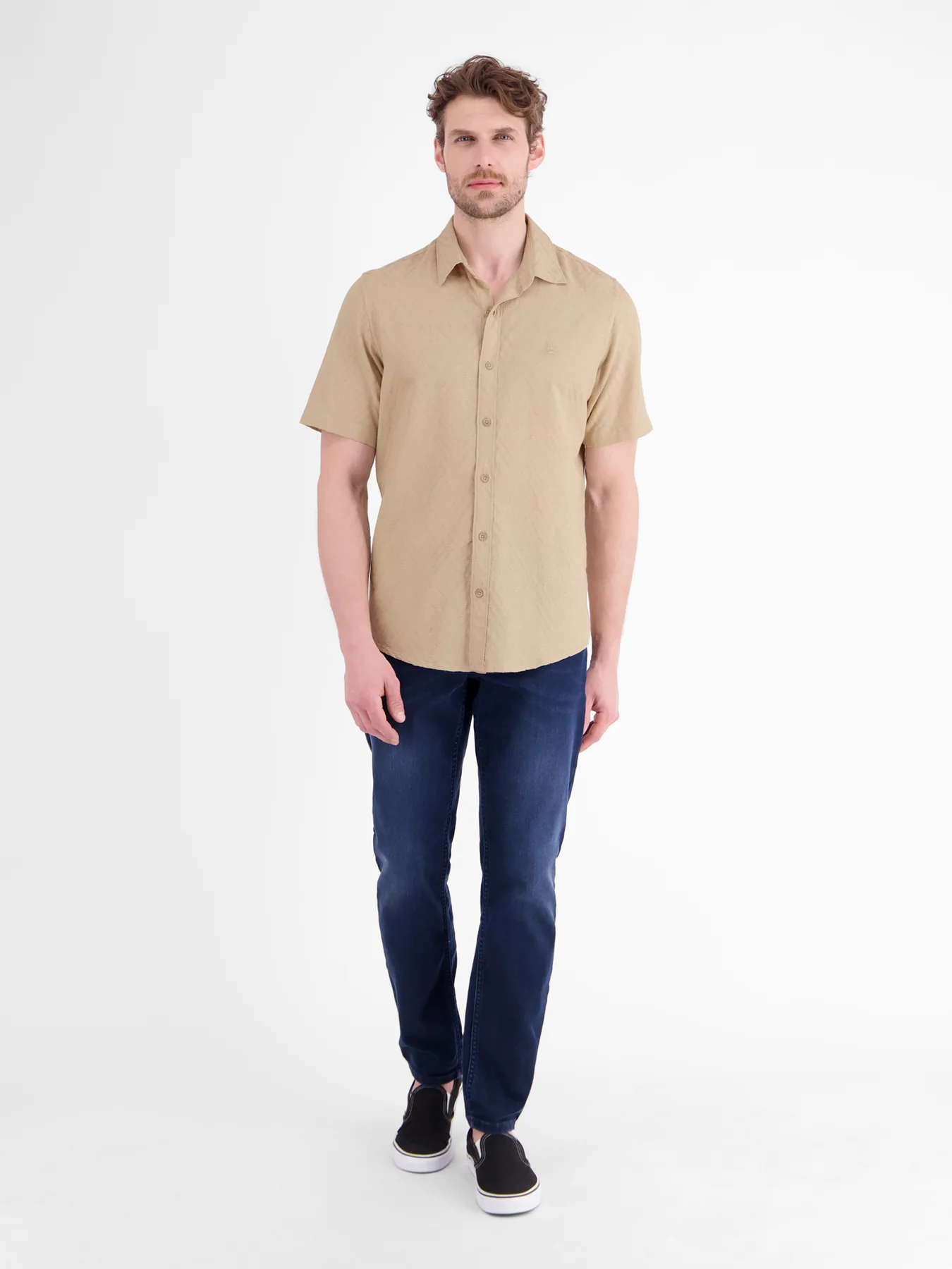 Lerros Structured Shirt - Gravel Beige