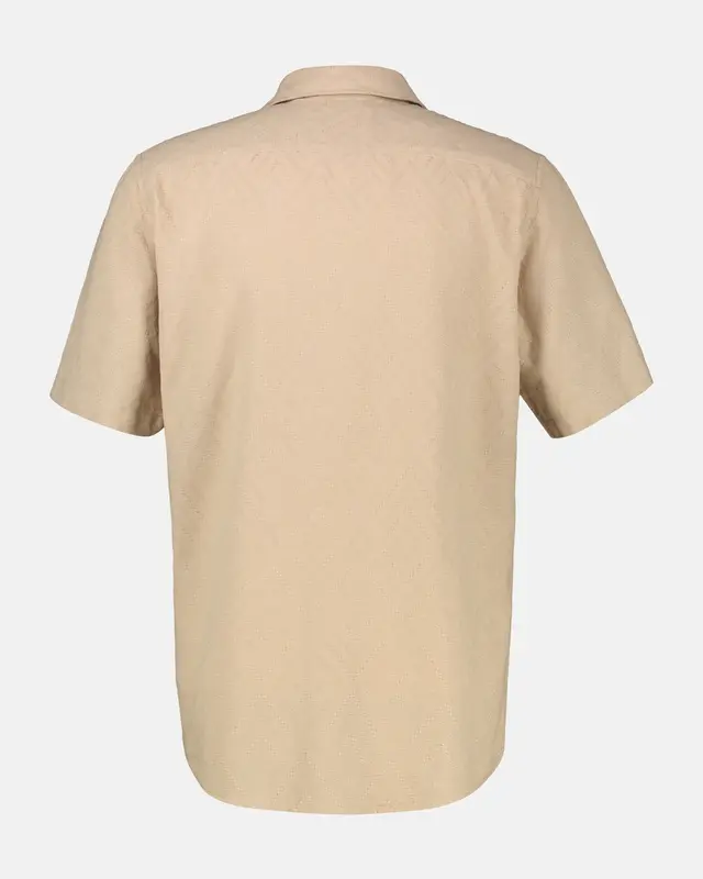 Lerros Structuur Overhemd - Gravel Beige