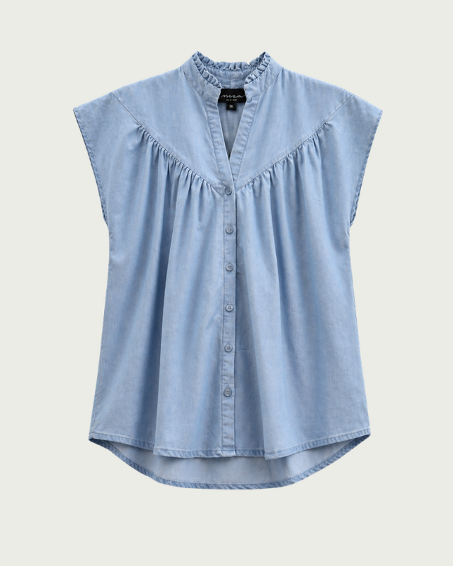 Elvira Collections Bluse Rosan - Ice Blue