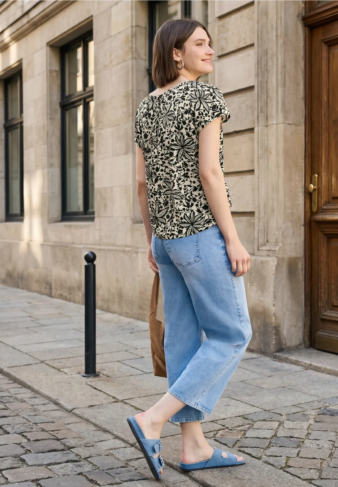 Street One Studio Print Blouse - Black