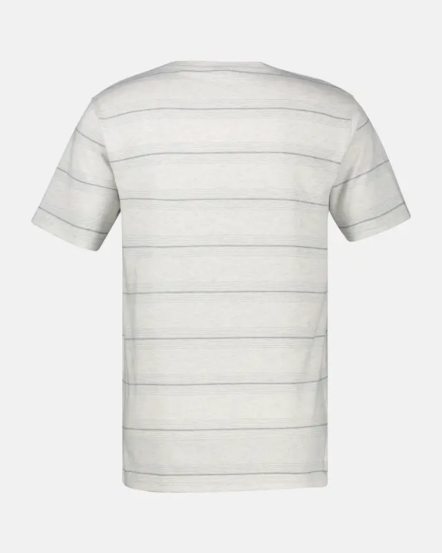 Lerros Piqué T-Shirt with Stripes - Cloudy White