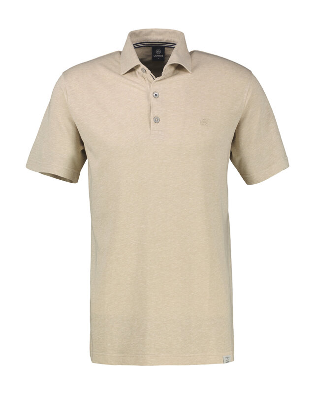 Lerros Poloshirt Cotton-Linenmix - Gravel Beige