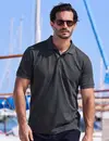 Lerros Poloshirt Jacquard Patroon - Lava Grey