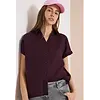 Leinen Bluse - Rich Burgundy