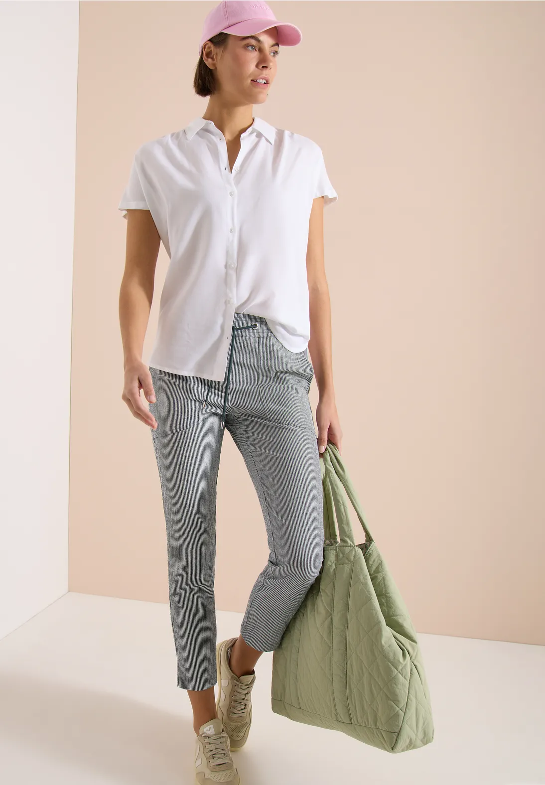 Cecil Seersucker Hose - Palm Breeze Green