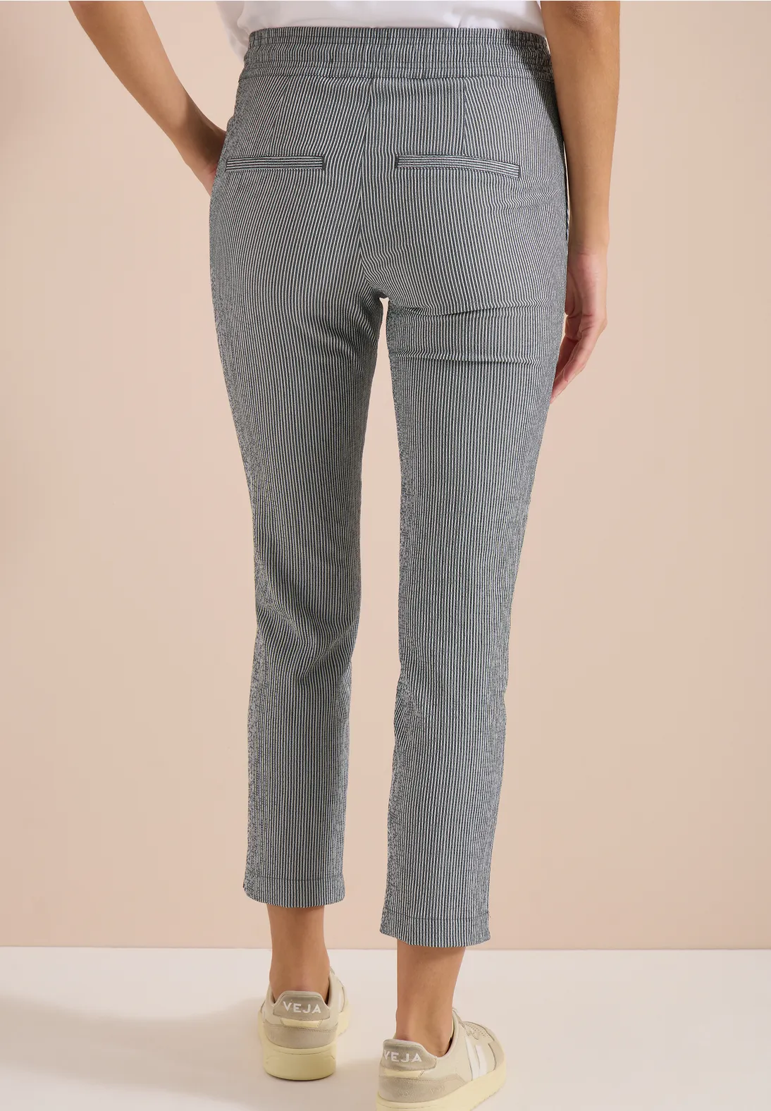 Cecil Seersucker Pants - Palm Breeze Green