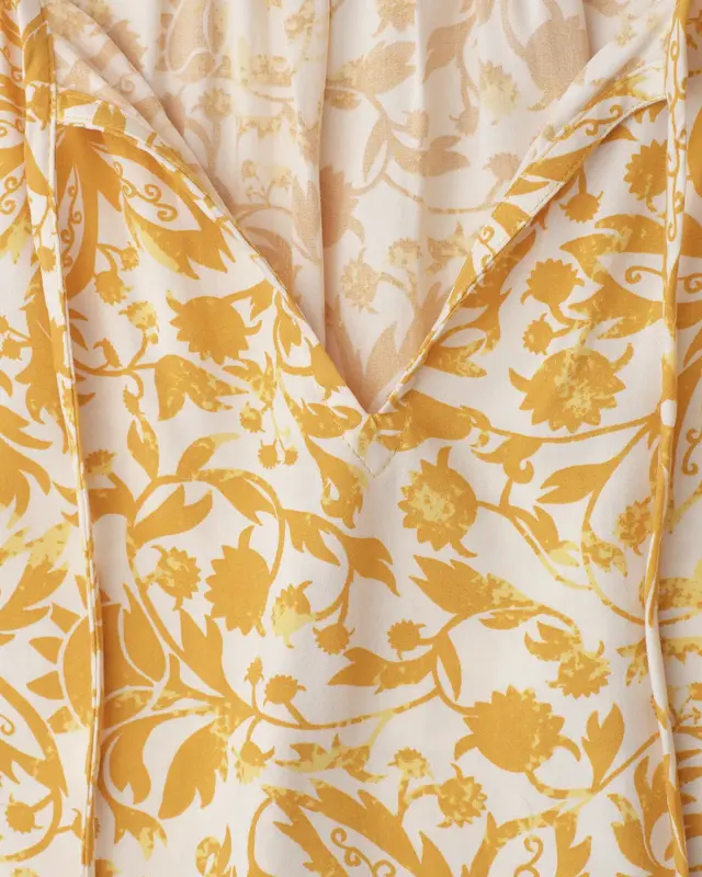 Street One Studio Print Bluse - Earthy Yellow