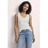 Basic Top Hartvormige Halslijn Gania - Off White