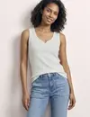 Street One Basic Top Hartvormige Halslijn Gania - Off White