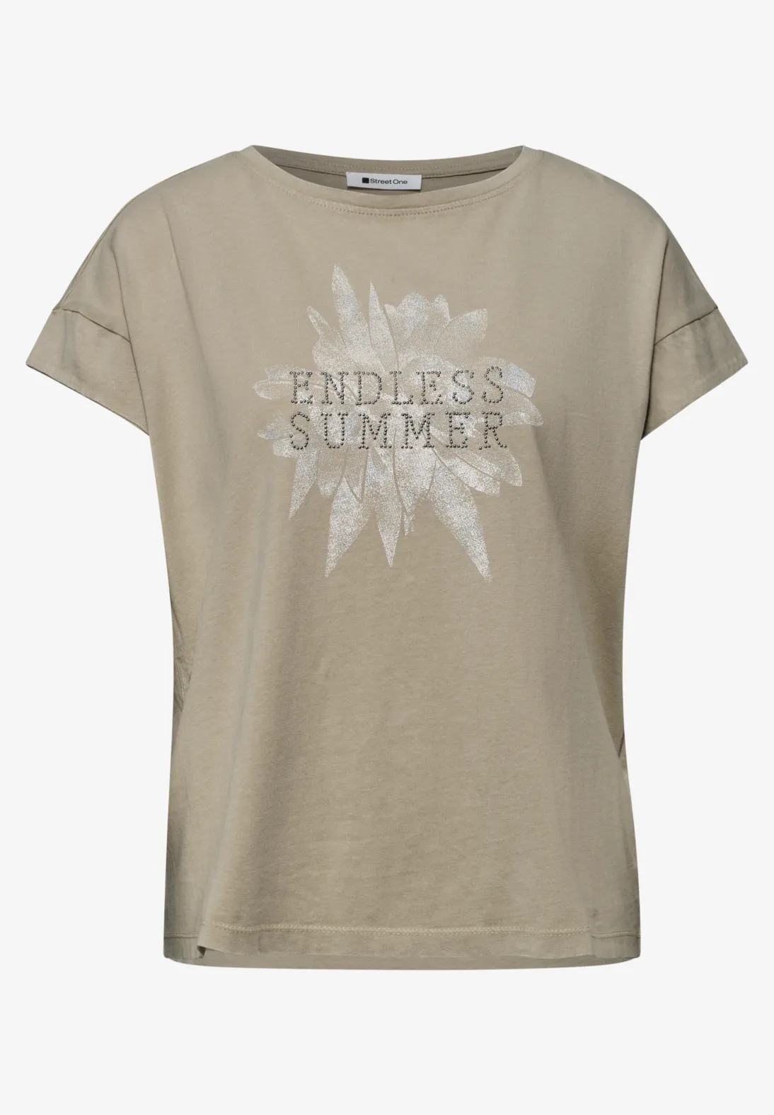 Street One Shirt mit Artwork - Timeless Beige