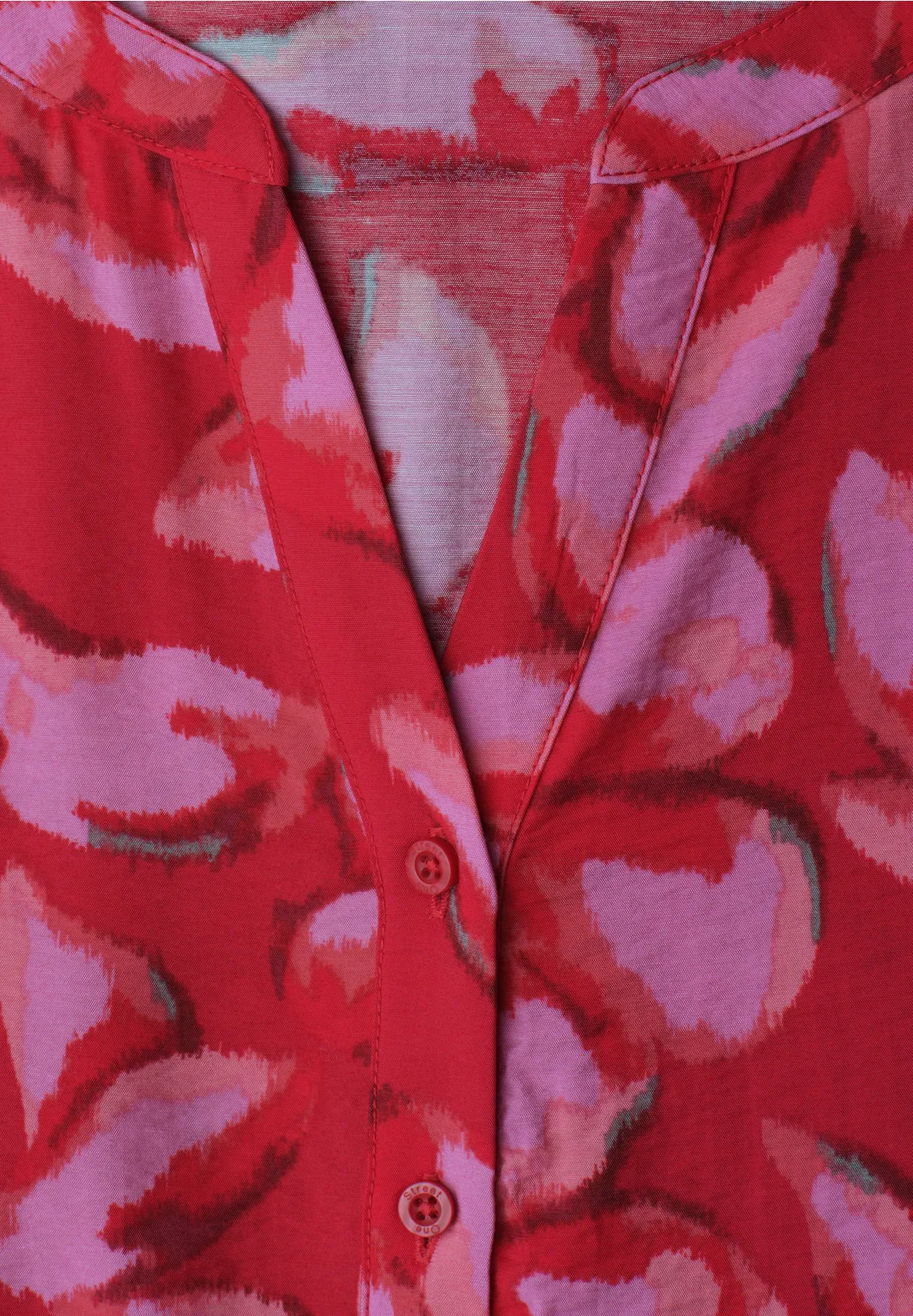 Street One Midi Dress with Print - Salsa Red